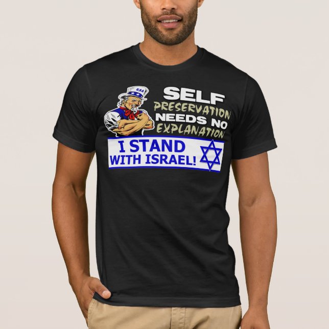 T-shirts Eu estou com Israel! (Frente)