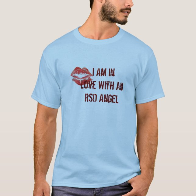 T-shirts Eu estou no amor com um anjo de RSD (Frente)