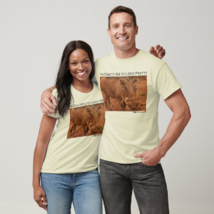 T-shirts Eu estou somente aqui olhar bonito - warthog