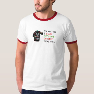 T-shirts Eu estou vestindo uma camisola foleiro do Natal na