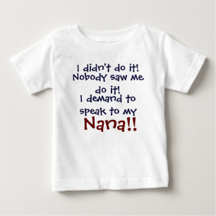 T-shirts Eu exijo falar com a minha avó! T-Shi da criança