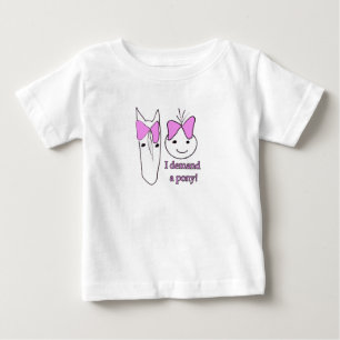 T-shirts Eu exijo um pônei