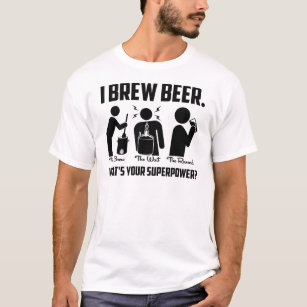 T-shirts Eu fabrico cerveja a cerveja. Que é sua