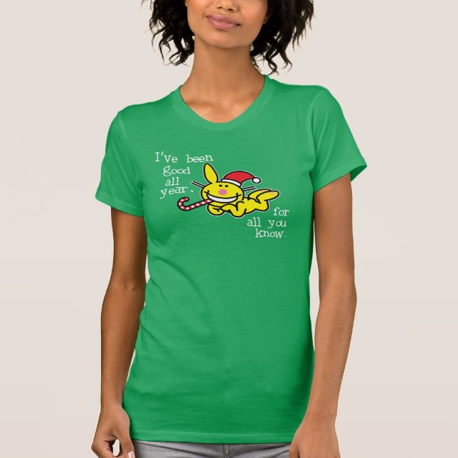 T-shirts Eu fui bom todo o ano (Frente)