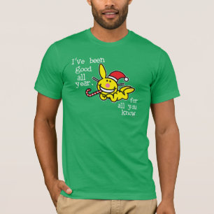T-shirts Eu fui bom todo o ano