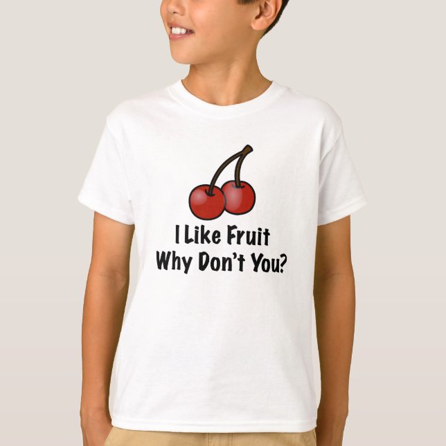 T-shirts Eu gosto da fruta (Frente)