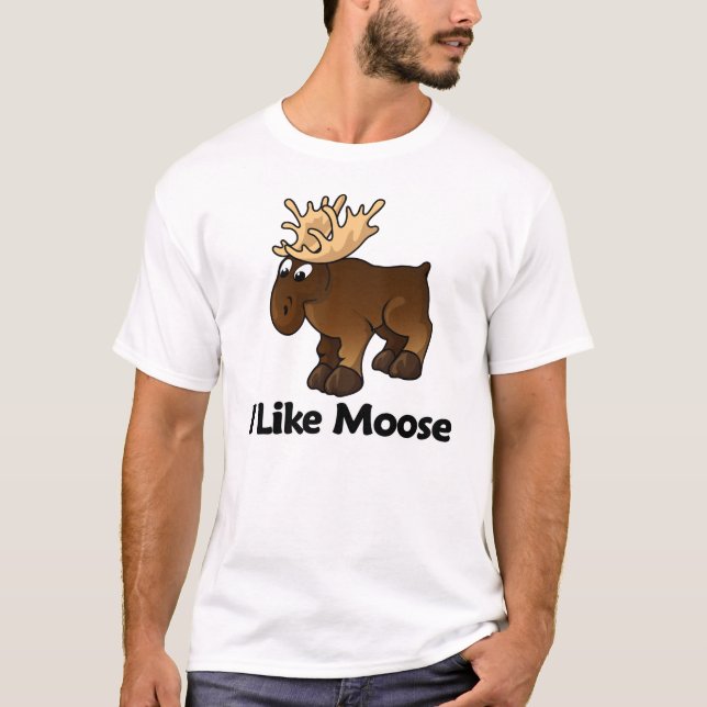 T-shirts Eu gosto de alces (Frente)