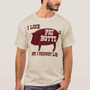 T-shirts Eu gosto de bumbuns do porco e eu não posso