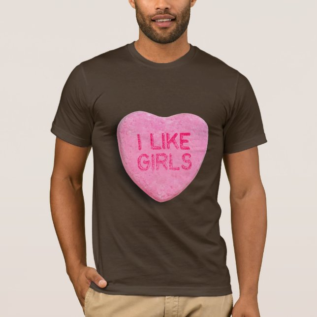 T-shirts Eu Gosto de Garotas (Frente)