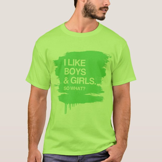 T-SHIRTS EU GOSTO DE MENINOS E DE MENINAS ASSIM QUE (Frente)