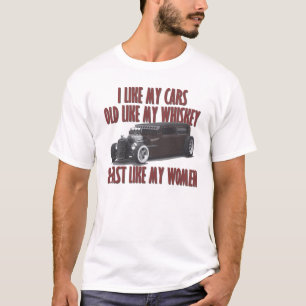T-shirts Eu gosto de meus carros