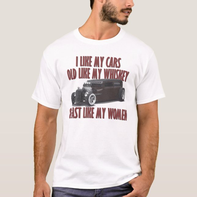 T-shirts Eu gosto de meus carros (Frente)