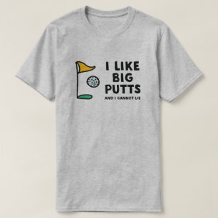 T-shirts Eu gosto de tacadas leves grandes e eu não posso