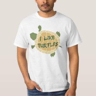 T-shirts Eu gosto de tartarugas
