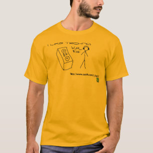 T-shirts Eu gosto de techno.