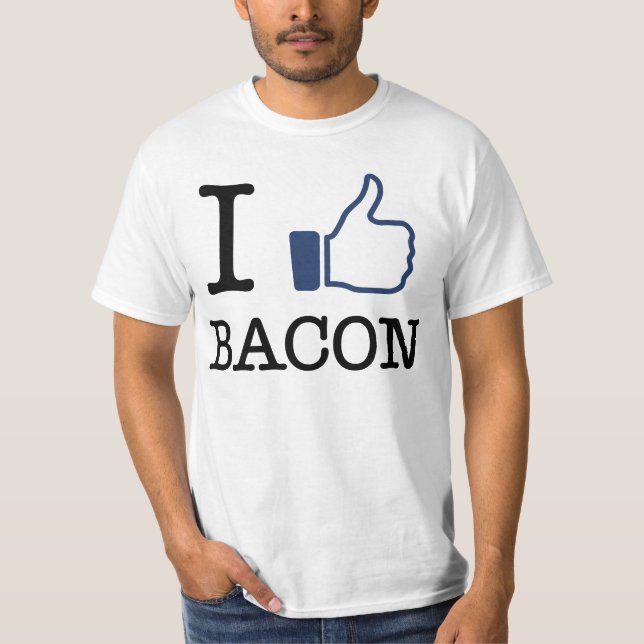 T-shirts Eu gosto do bacon (Frente)