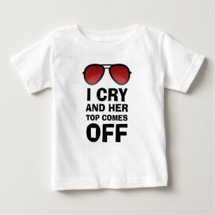 T-shirts Eu grito o grito engraçado   do bebê do bebê   de