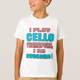 T-shirts Eu jogo o violoncelo conseqüentemente, mim sou