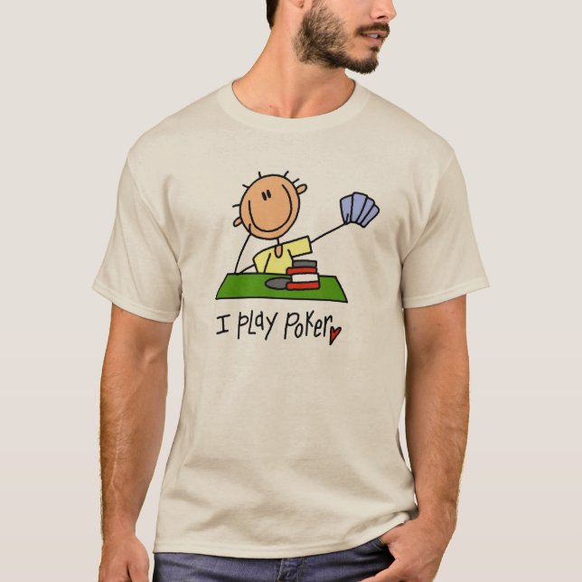 T-shirts Eu Jogo Pôquer (Frente)
