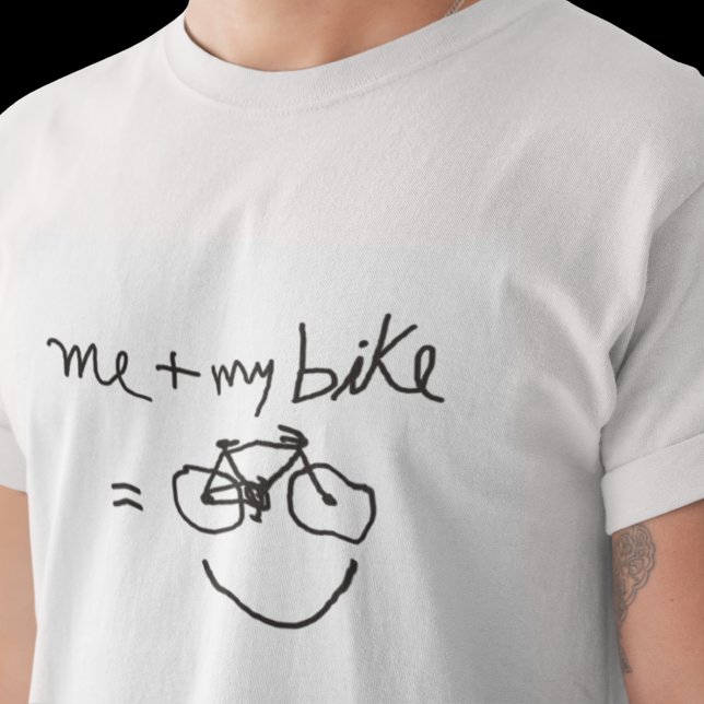 T-shirts Eu + Minha Bicicleta = Felicidade (me and my bike)