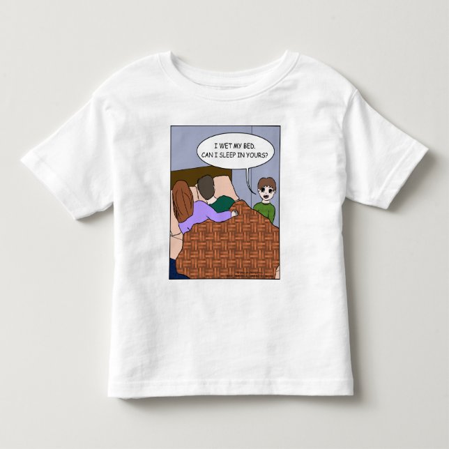 T-shirts Eu molhei minha cama… (Frente)