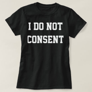 T-shirts "Eu não consinto "