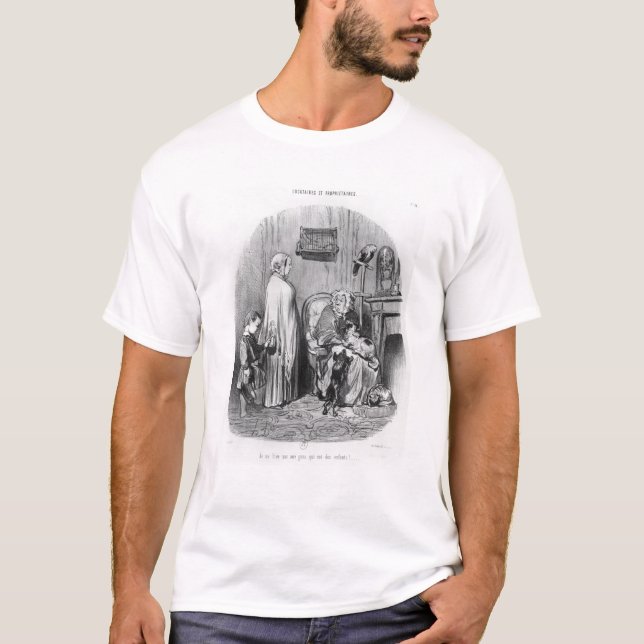 T-shirts Eu não contrato pessoas com crianças (Frente)