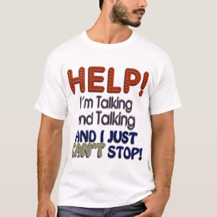 T-shirts Eu não posso parar de falar