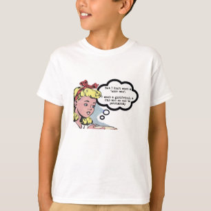 T-shirts Eu não quero um "homem simpático" - uma "tee fem