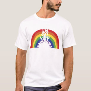 T-shirts Eu não sou alegre, mim apenas gosto de arcos-íri