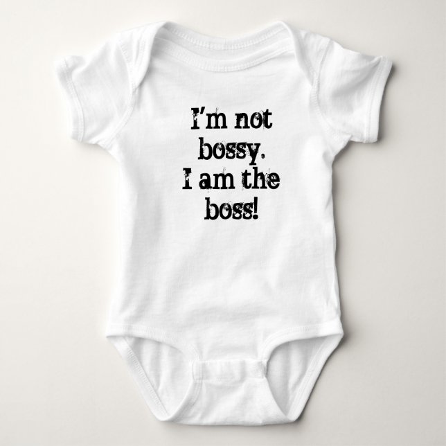 T-shirts Eu não sou Bossy! (Frente)