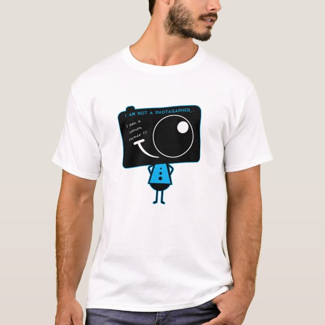 T-shirts Eu não sou fotógrafo, sou dono do cânone (Frente)