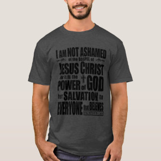 T-shirts Eu não sou humilhado do evangelho do Jesus Cristo,