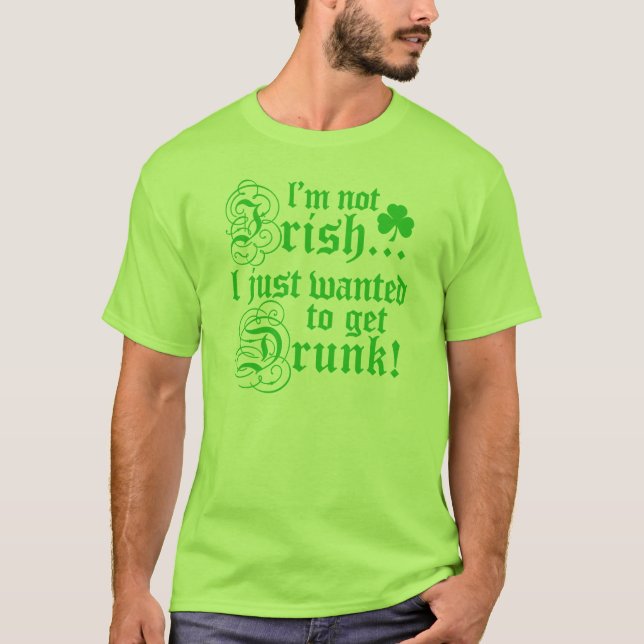 T-shirts Eu não sou irlandês (Frente)
