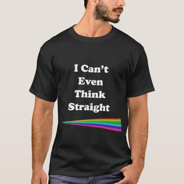 T-shirts Eu nem consigo pensar Hetero (Frente)