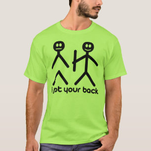 T-shirts eu obtive sua parte traseira