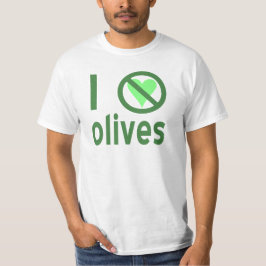 T-shirts Eu Odeio Azeitonas (Verde)