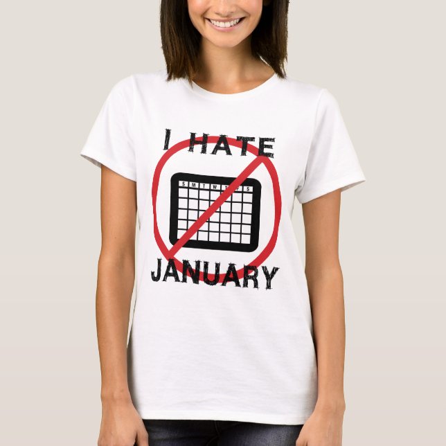T-shirts Eu Odeio Janeiro (Frente)