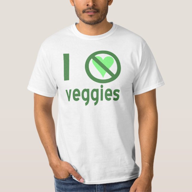 T-shirts Eu Odeio Legumes (Frente)