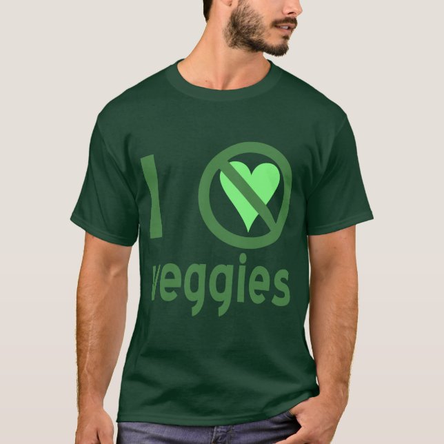 T-shirts Eu Odeio Legumes Sem Amor (Frente)