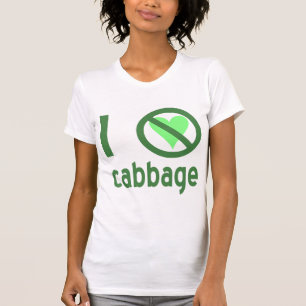 T-shirts Eu Odeio Repolho Texto Verde
