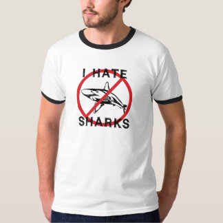 T-shirts Eu Odeio Tubarões