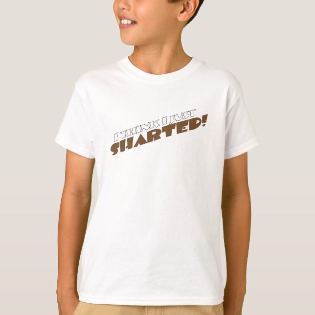 T-shirts Eu penso I apenas Sharted T (Frente)