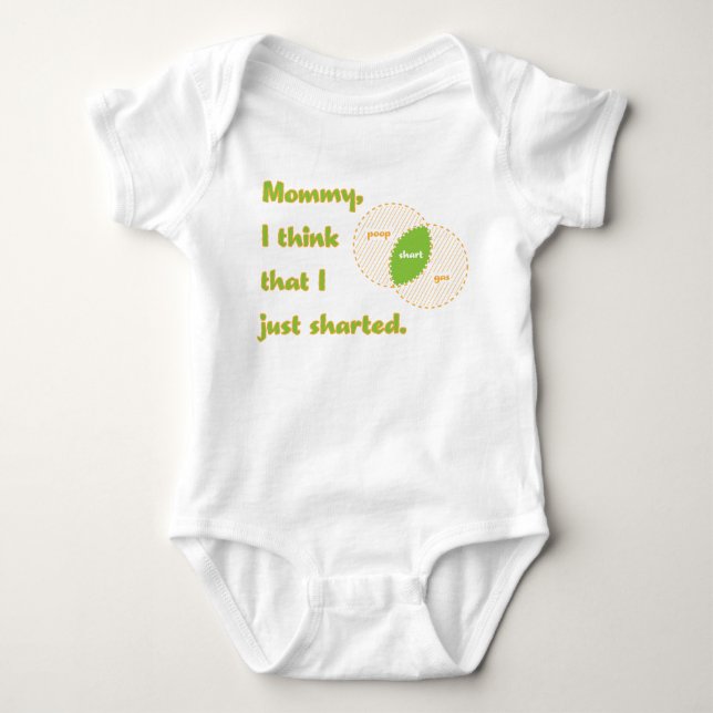 T-shirts Eu penso que eu apenas sharted (Frente)