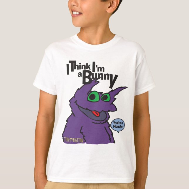 T-shirts Eu penso que eu sou um coelho (Frente)