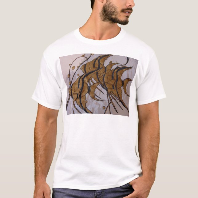 T-shirts Eu penso que nós somos peixe dourado (Frente)