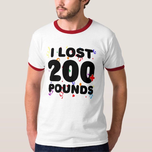 T-shirts Eu perdi 200+ Libras do partido (Frente)