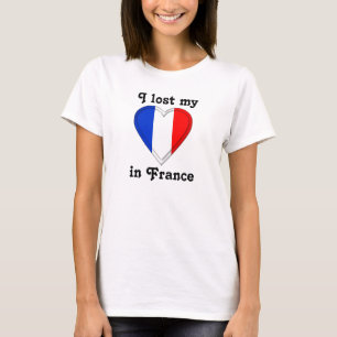 T-shirts Eu perdi meu coração em France