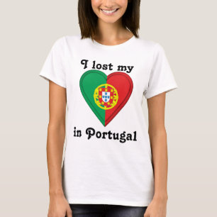 T-shirts Eu perdi meu coração em Portugal
