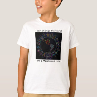 T-shirts Eu posso mudar o mundo! Ringer Tee para Crianças